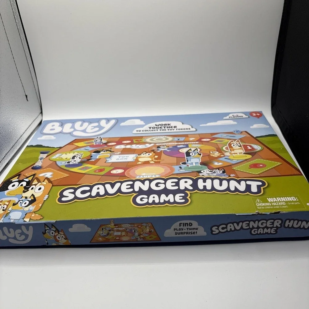 Bluey Scavenger Hunt Game Moose Toys Cooperative Board Game 2-4 Players Ages 3+